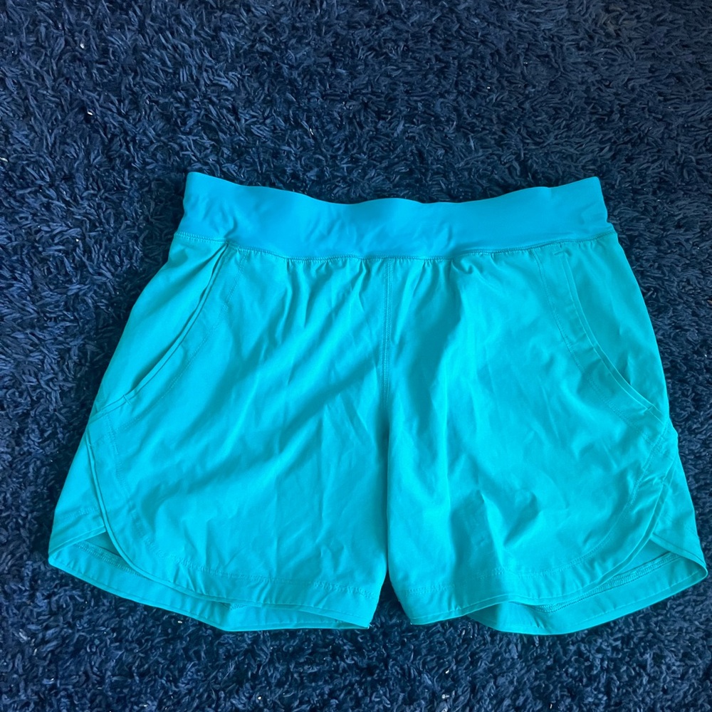 Lands' End Teal swim shorts